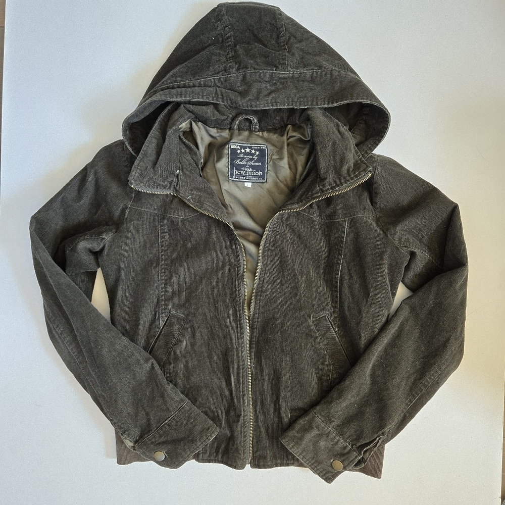 NECA Bella Swan New Moon Green Corduroy Jacket Y2K Nostalgia Size Large